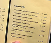 Vino Tinto menu