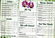 Kenny's Thai Kitchen menu