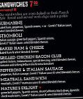 Greek's Pizza menu