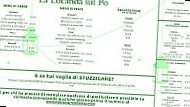 La Locanda Sul Po menu