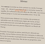 Le Moulin De L'etang menu