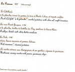 La Rose de France menu