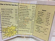 Star Of The Sea menu