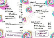 Sanctuary Cafe menu