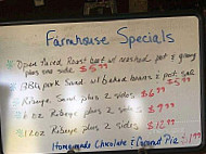 The Farmhouse menu