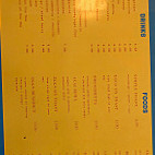 The Cyclone Cafe menu