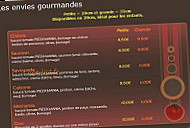 Pizzamania menu