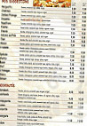 Pizza Gourmande menu