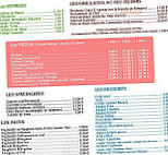 Vesuve menu