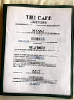 The Cafe menu