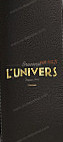 Brasserie de l'Univers menu