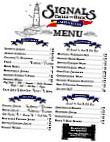 Signals Restaurant And Bar menu