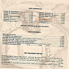 Le Bistrot d'Auguste menu