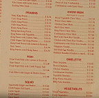 Kin Sing Chinese Take Away menu