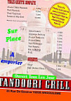 Tandoori Grill menu