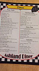 Ashland's Diner menu