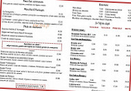 La Quincaillerie Generale menu