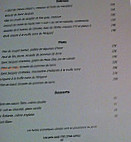 Les Voiles menu