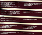 Le Bistrot de G. menu