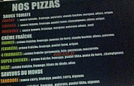 Speed Pizza menu