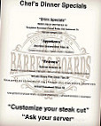 Barrels Boards menu