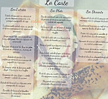 Le Cosi menu