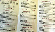 Millies Kitchen Pizzeria menu