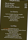 Le Bouchon du Palais menu