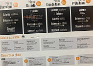 Crêp’eat menu