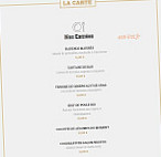 La Causerie menu