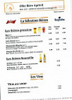 La Verrerie menu