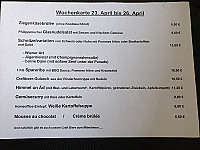 Assenmacher menu