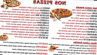 Allo Pizza menu