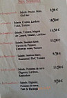 Les Petites Arcades menu