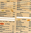 Argelès Cybercafé menu