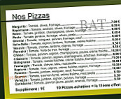 La Faiss a Pizza menu