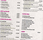 4 Sushi menu