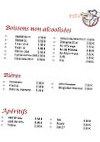 Tourne Pizz' menu