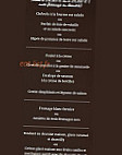 La Chaumiere menu