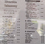 Riverside Takeaway menu