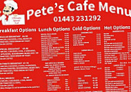 Pete's Place menu