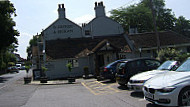 The St George Dragon Reading outside