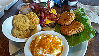 Southern Fried Green Tomatoes inside