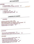 Les Sommeliers menu