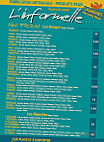 L'informelle menu