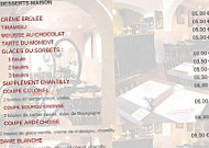 Le Fanfaron menu