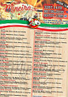 Pizzaria Mineira menu