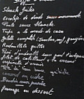 La Pomme D'or menu