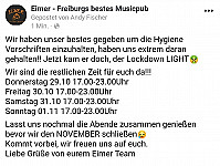 Eimer - Freiburgs bestes Musicpub menu