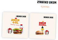 Burger King menu